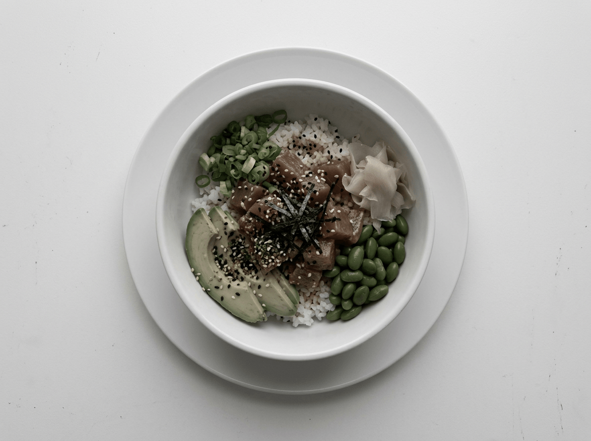 Ungraded food photo on white background showing muted colors that need color grading correction