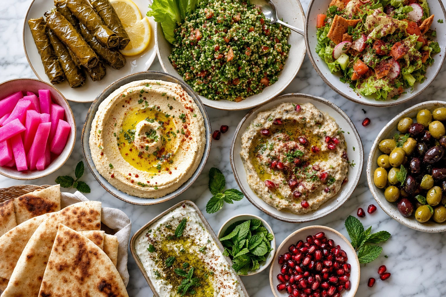 Libanesisk matfotografi: Mezze, shawarma og mer