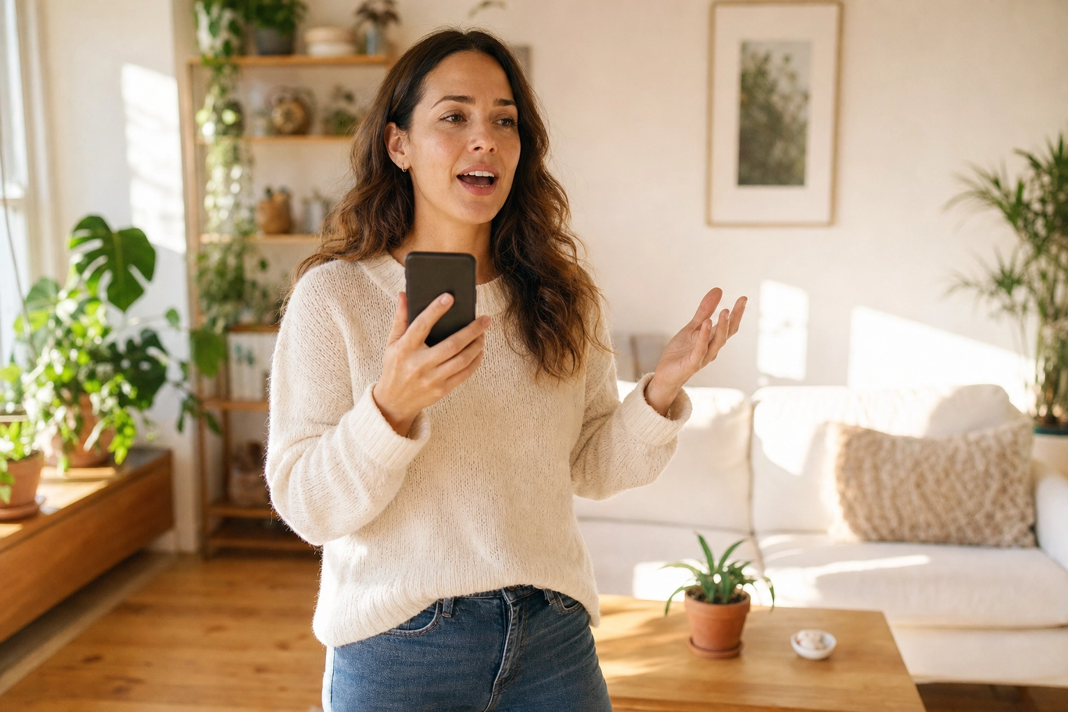 English learner practicing doctor-visit phrases out loud at home before a real medical appointment