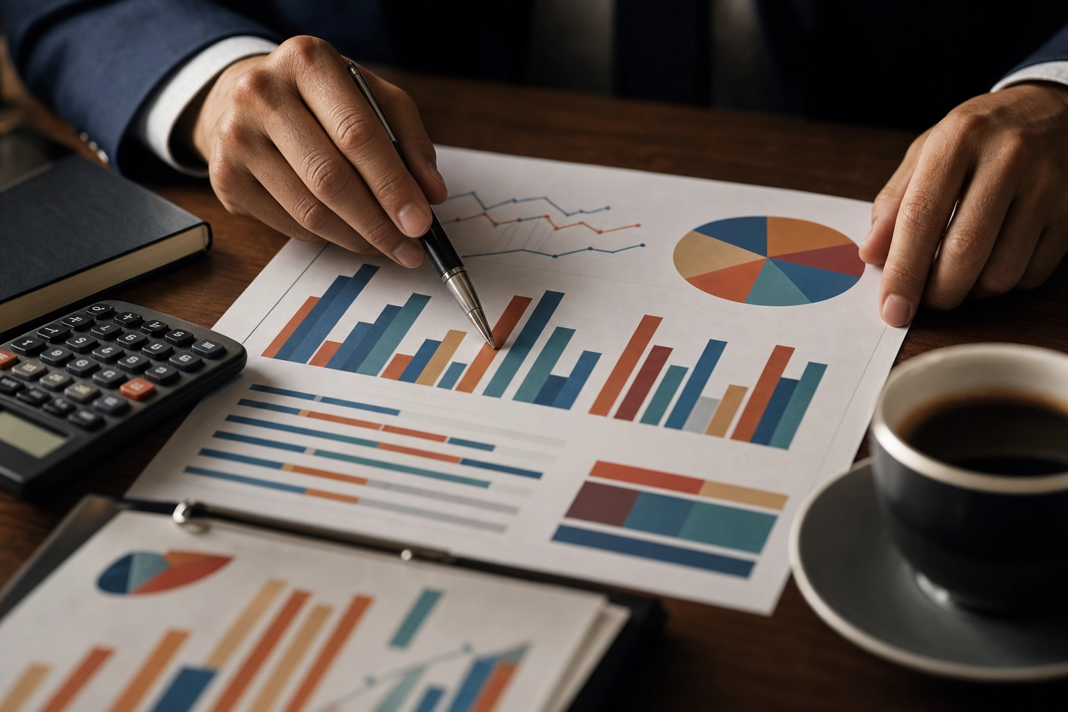 يدان تراجعان مخططات مالية مجرّدة، توضّحان مصيدة الأرقام بين billion وtrillion