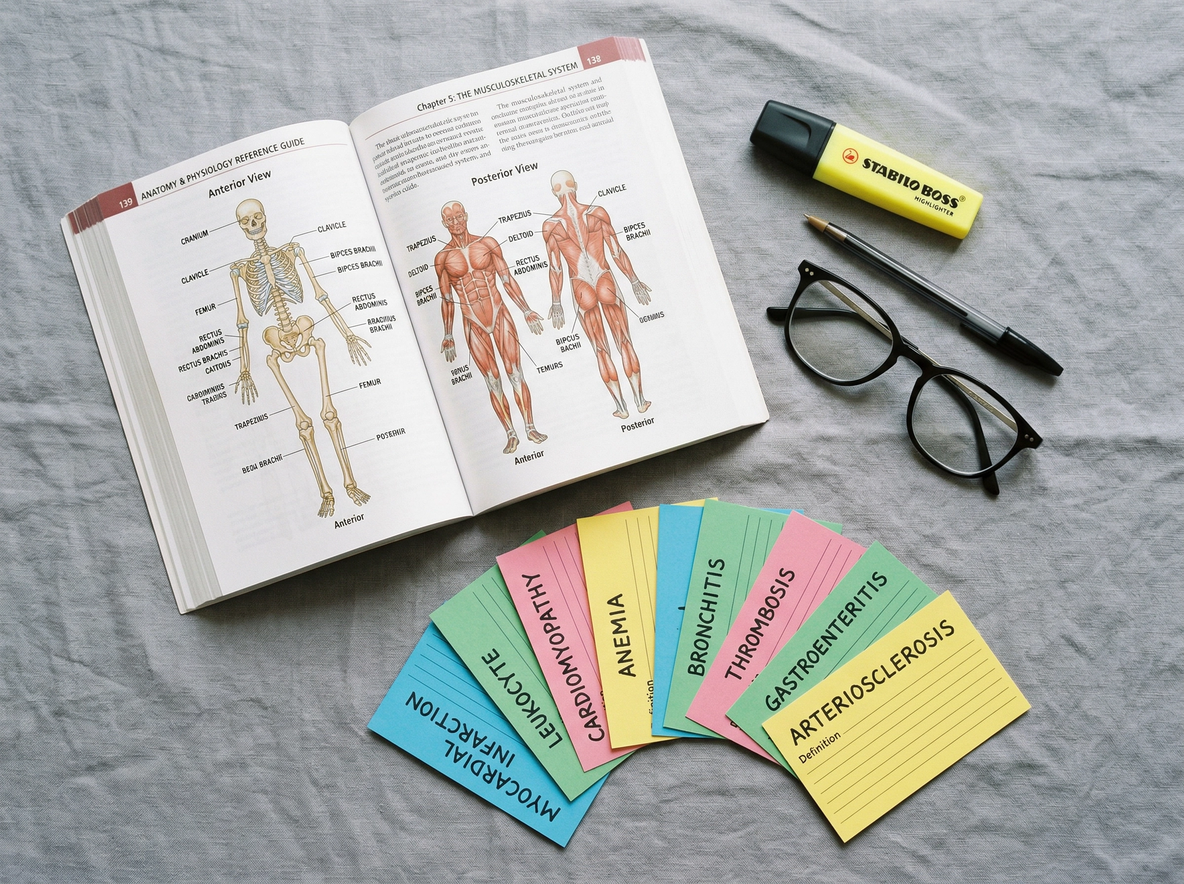 Medical English vocabulary flashcards and study materials for healthcare professionals