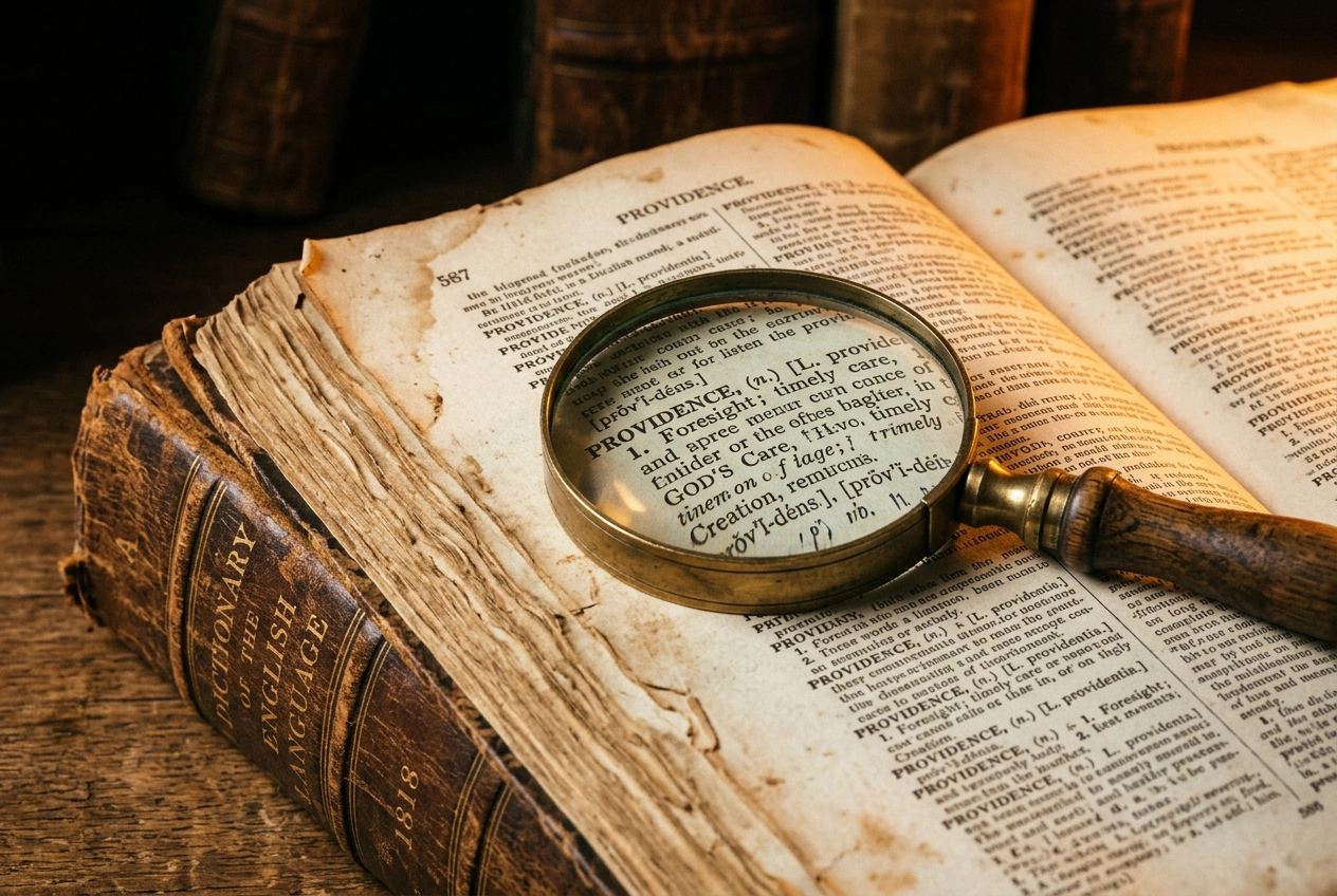 영어 발음 규칙의 복잡성을 보여주는 음성 표기가 있는 빈티지 영어 사전