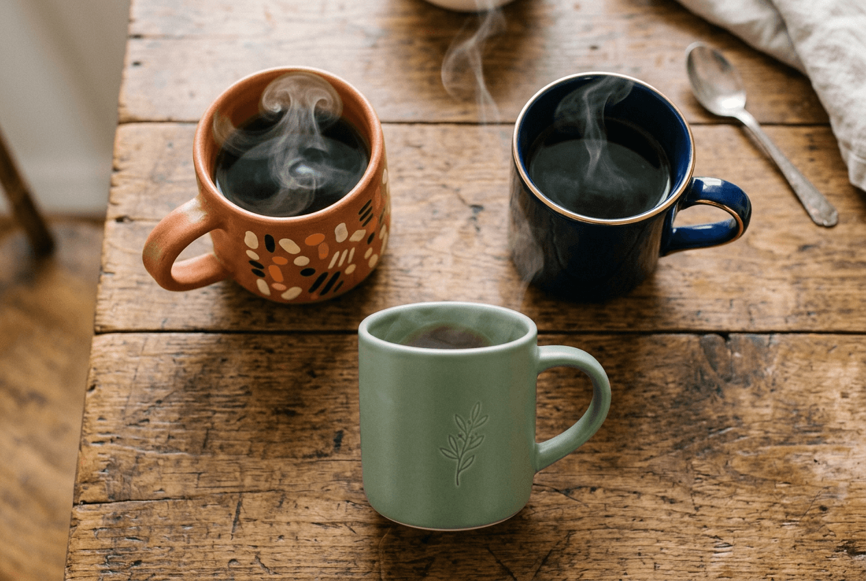 Three unique AI English tutor personalities represented by distinct character styles